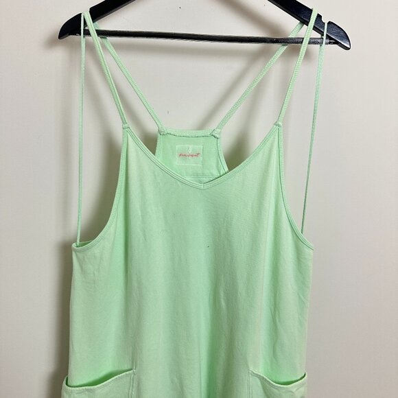 FREE PEOPLE Movement Hot Shot Onesie in Bright Jade Size Small - Picture 5 of 11